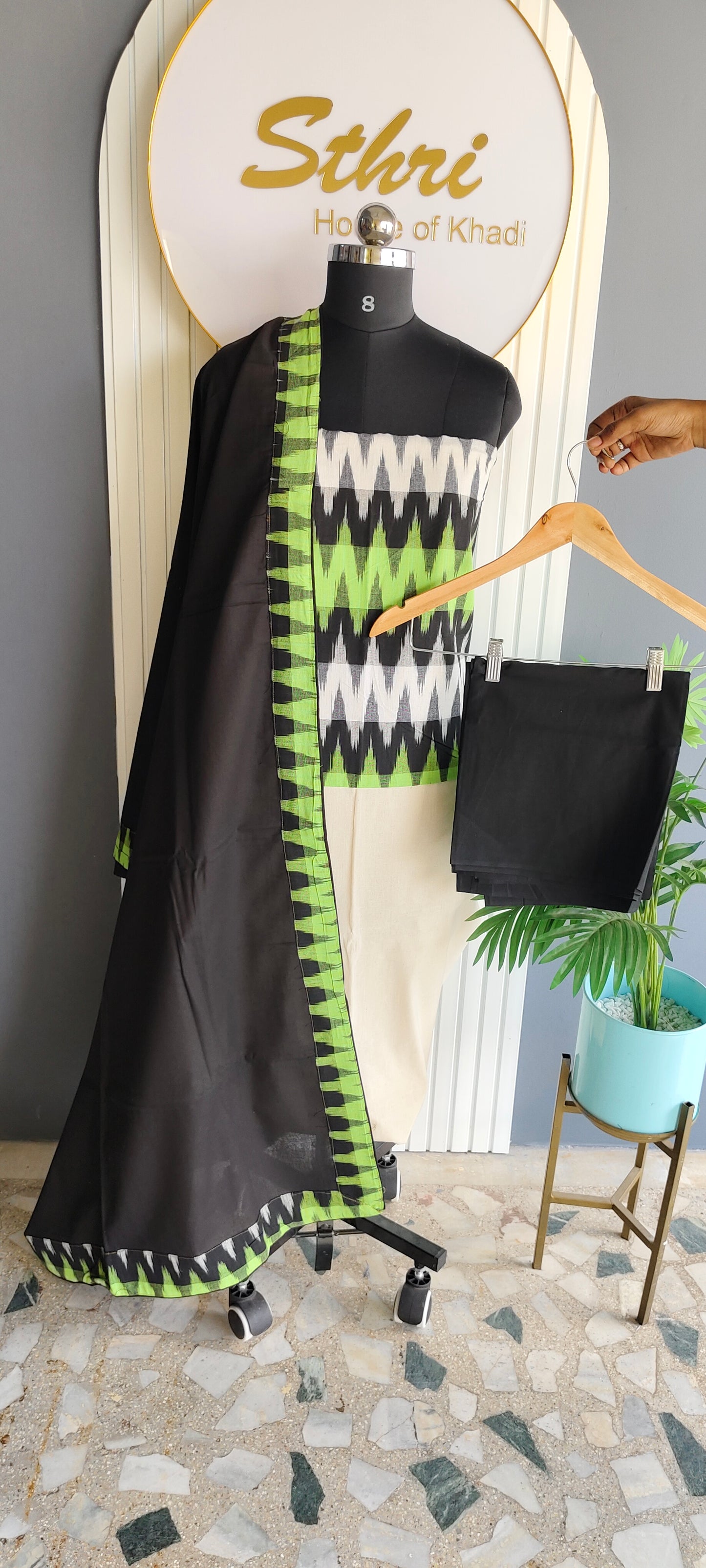 Ikkat dress material