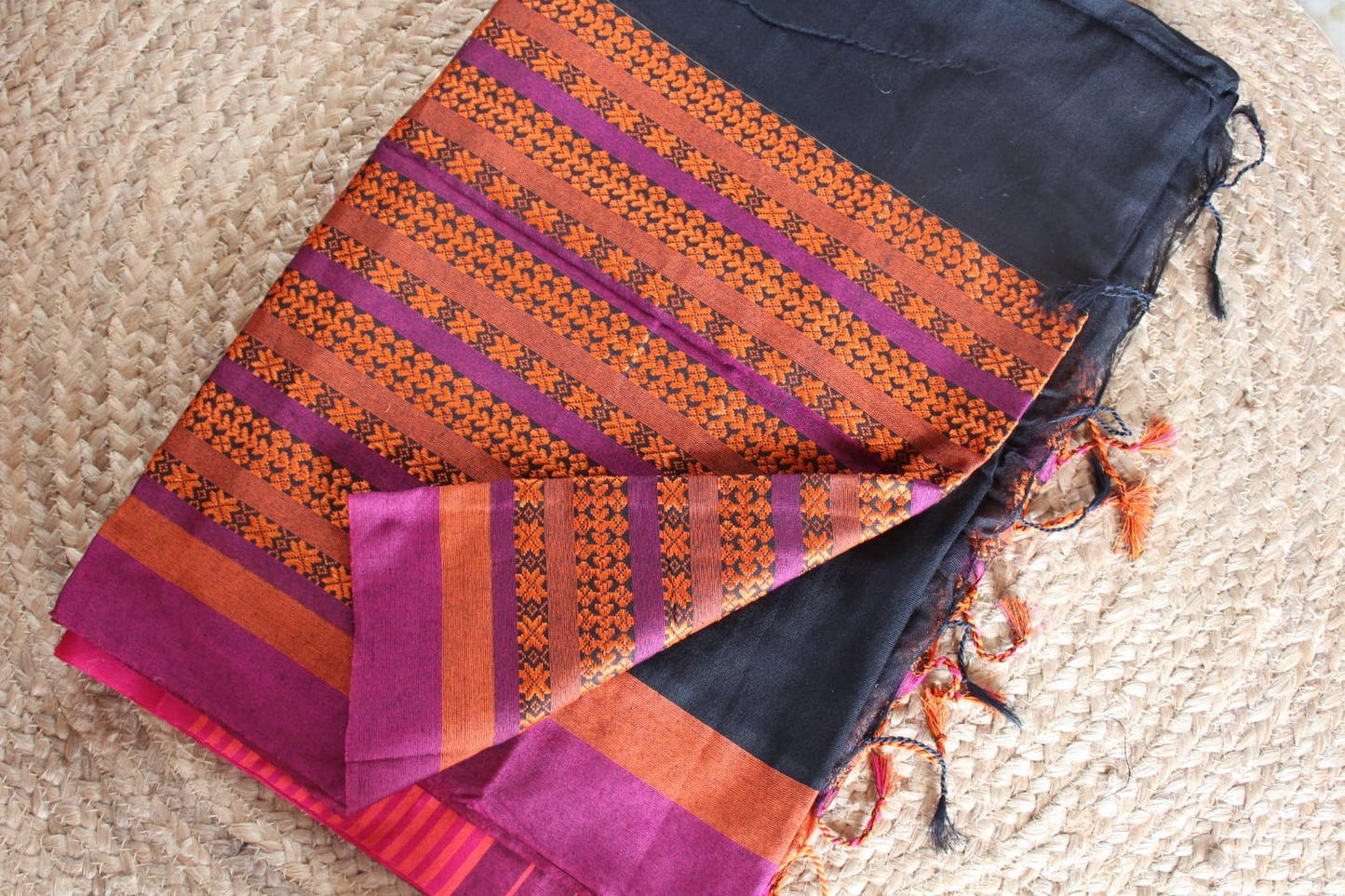 Long Border Khadi