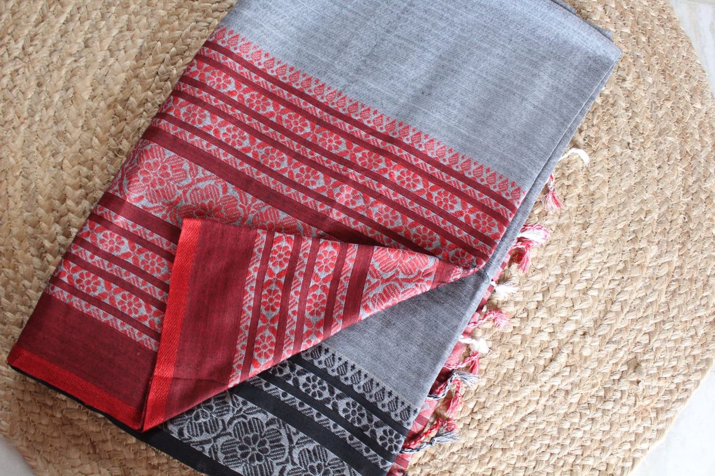 Long Border Khadi