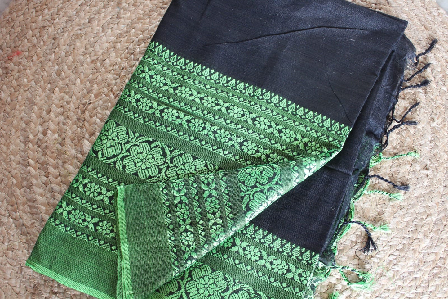 Long Border Khadi