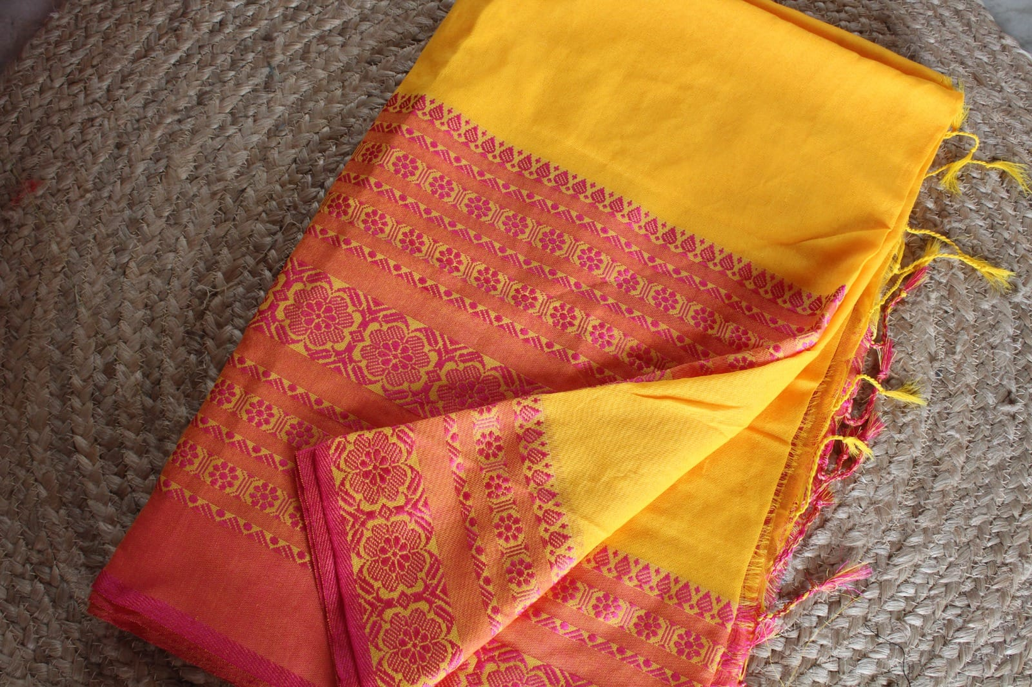 Long Border Khadi