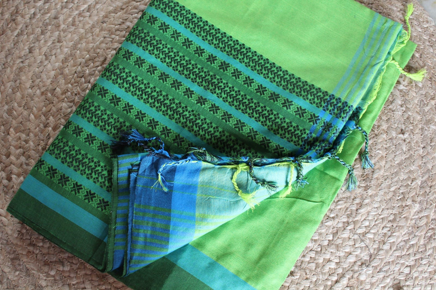 Long Border Khadi