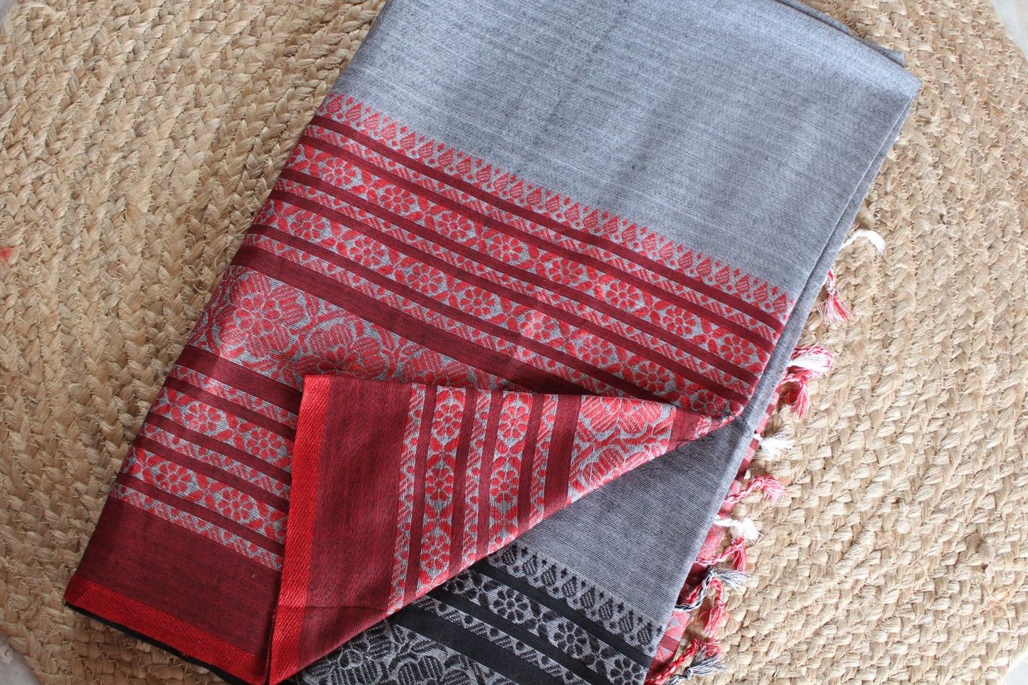 Long Border Khadi