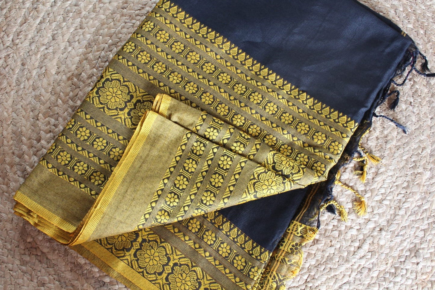 Long Border Khadi