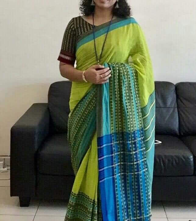 Long Border Khadi