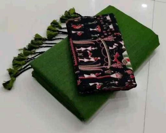 Plain with contrast blouse