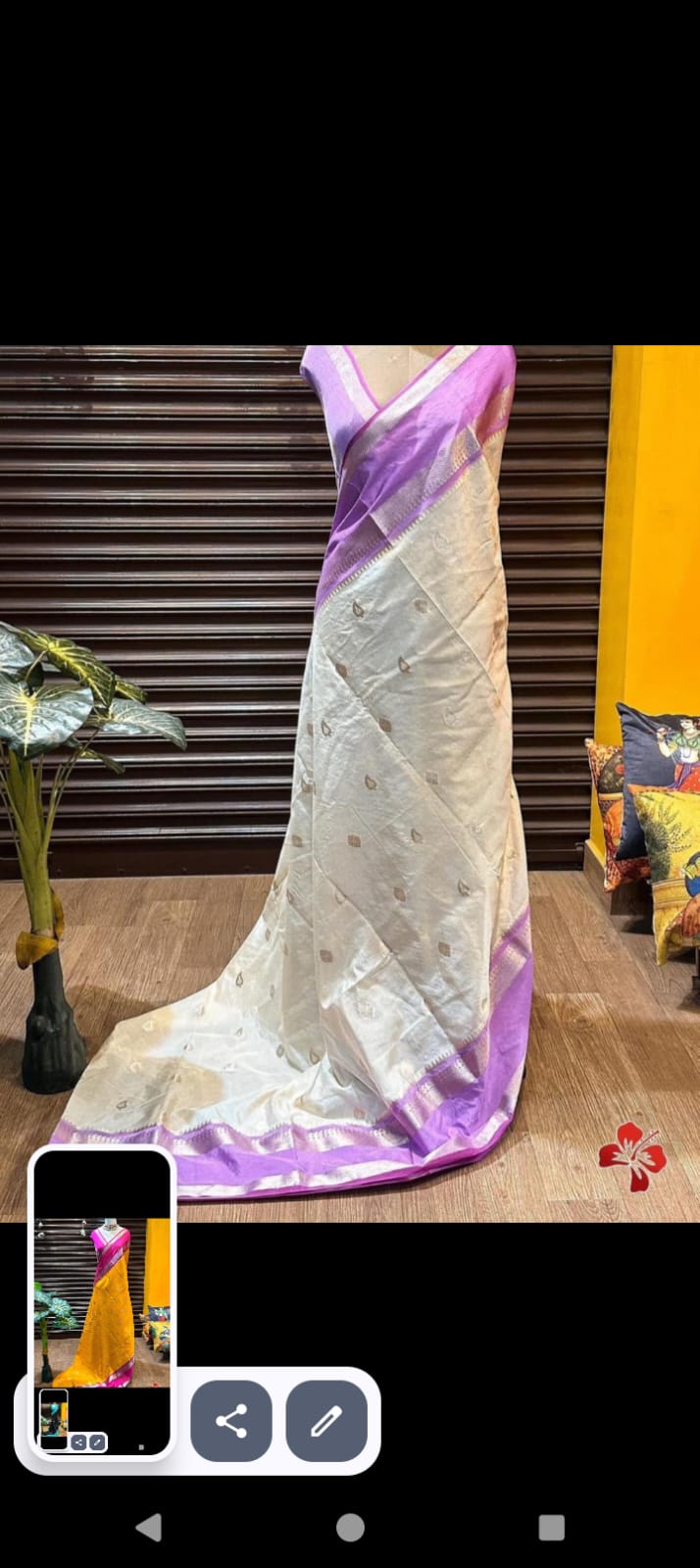 Warm silk saree