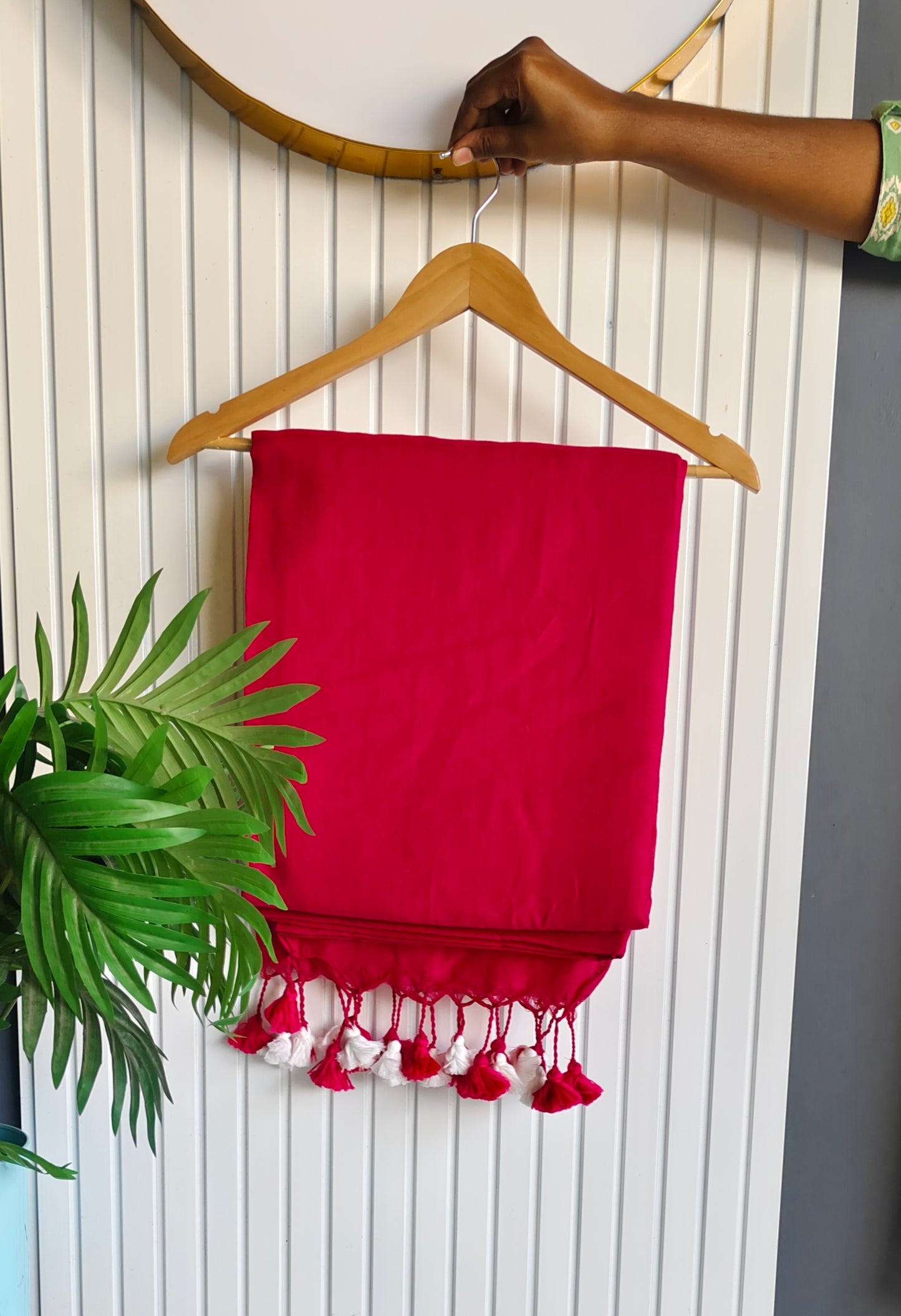 Plain kadhi _Rani Pink