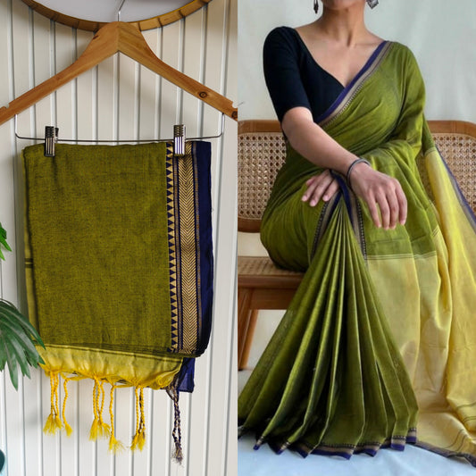 Small border khadhi saree