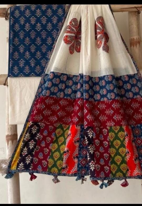 A.Designer salwar material (Ajrak spl )