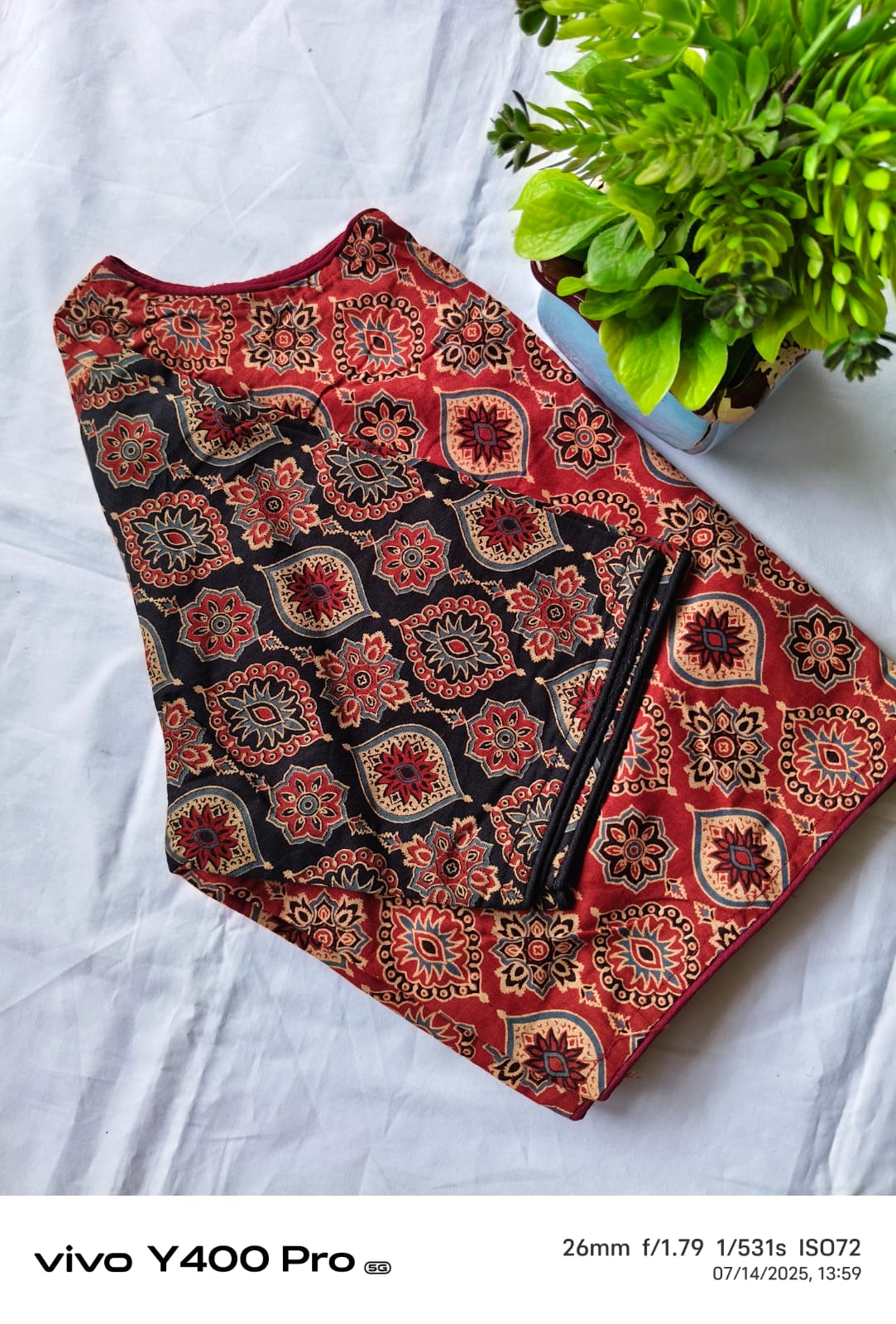 Block print blouse