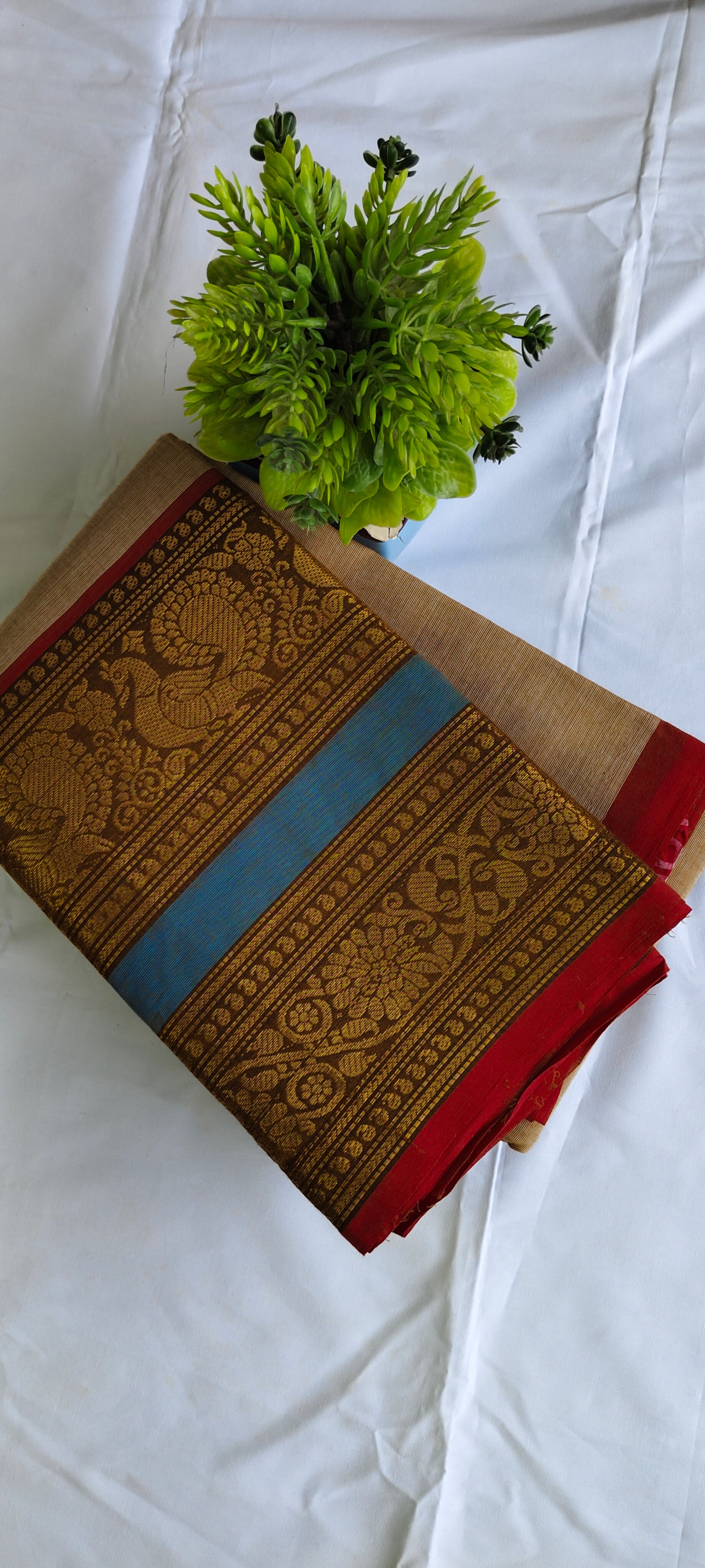 Chettinadu Cotton Saree – Pure 100 Count Kanchi Cotton