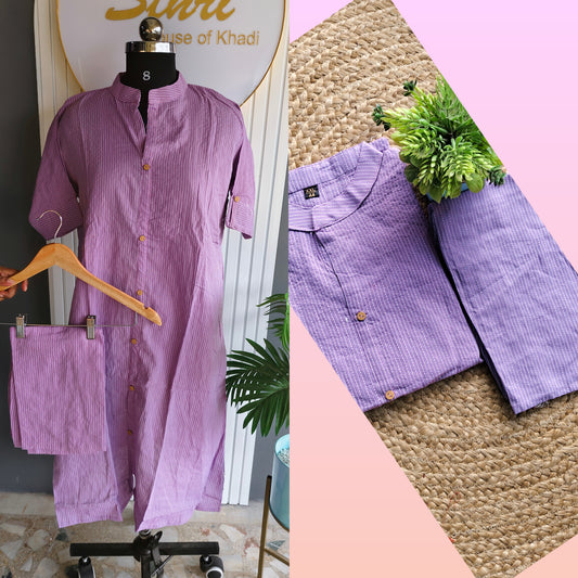 Soft Cotton Co-ord Set – A-Line Comfort Fit with Pockets