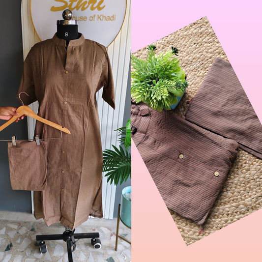 Soft Cotton Co-ord Set – Stylish A-Line Top & Bottom