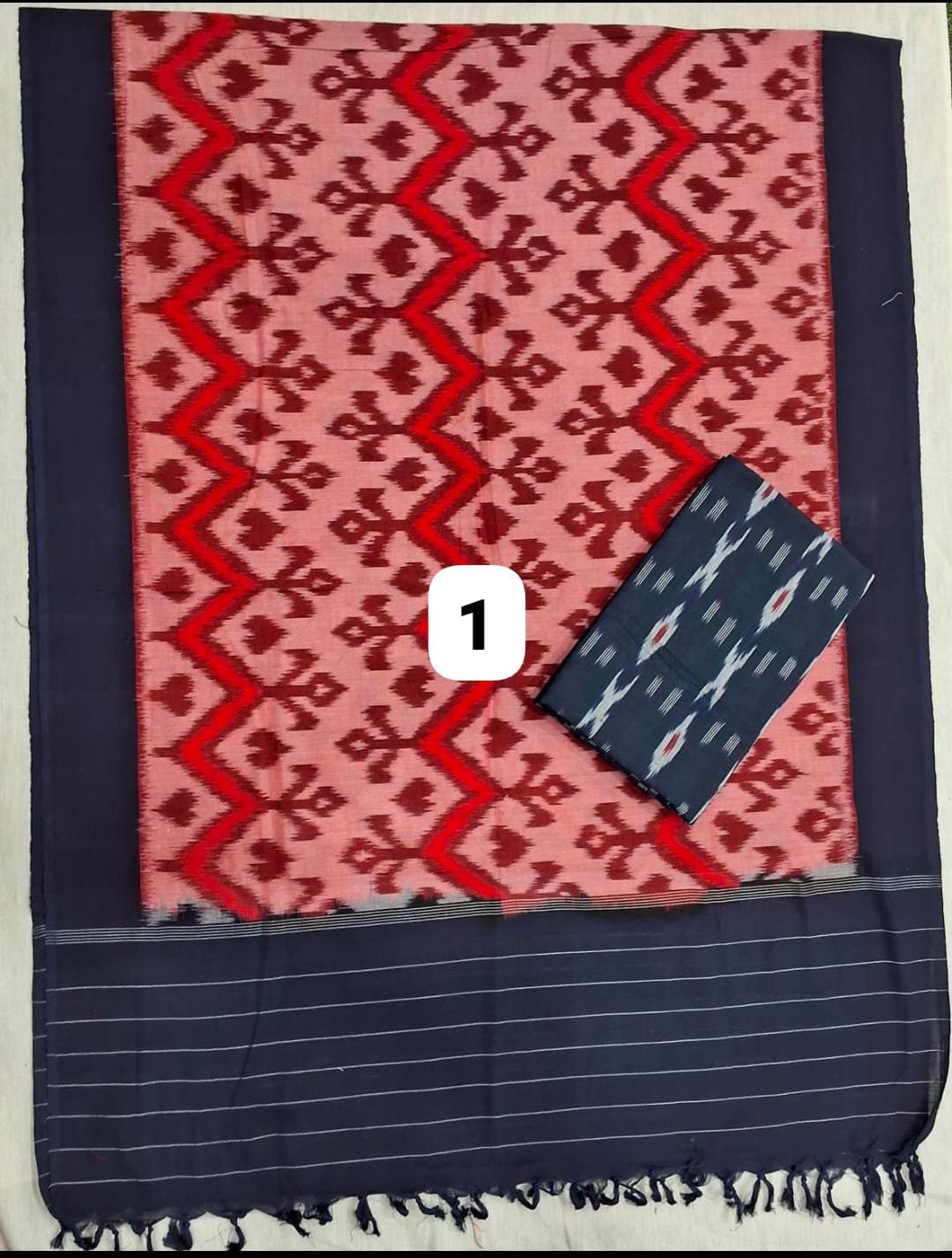 Sthri_Ikkat Weave Material