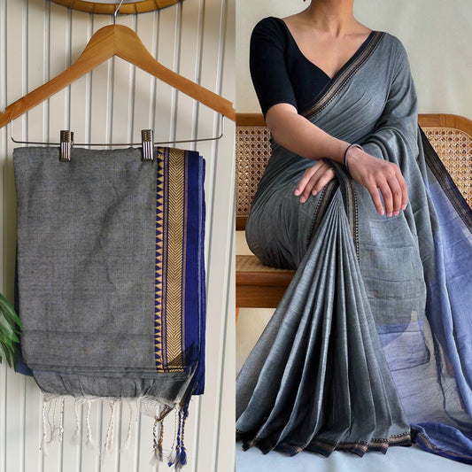 Small border khadhi saree