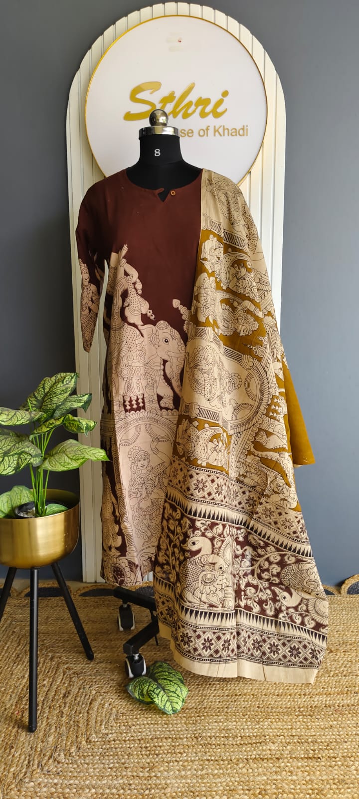 Kalamkari - Top and Dupatta