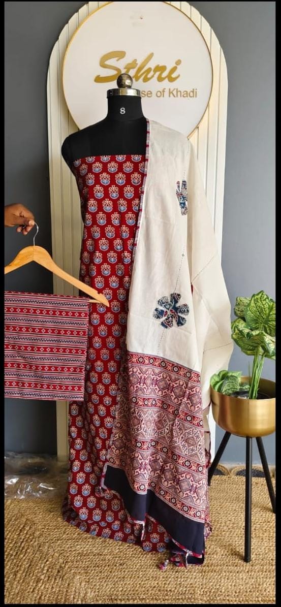 A .Designer salwar material (Ajrak spl )