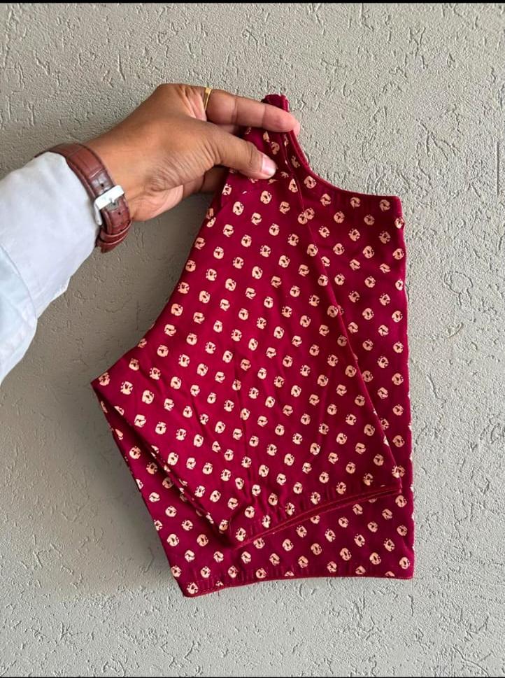 Block print blouse(A)