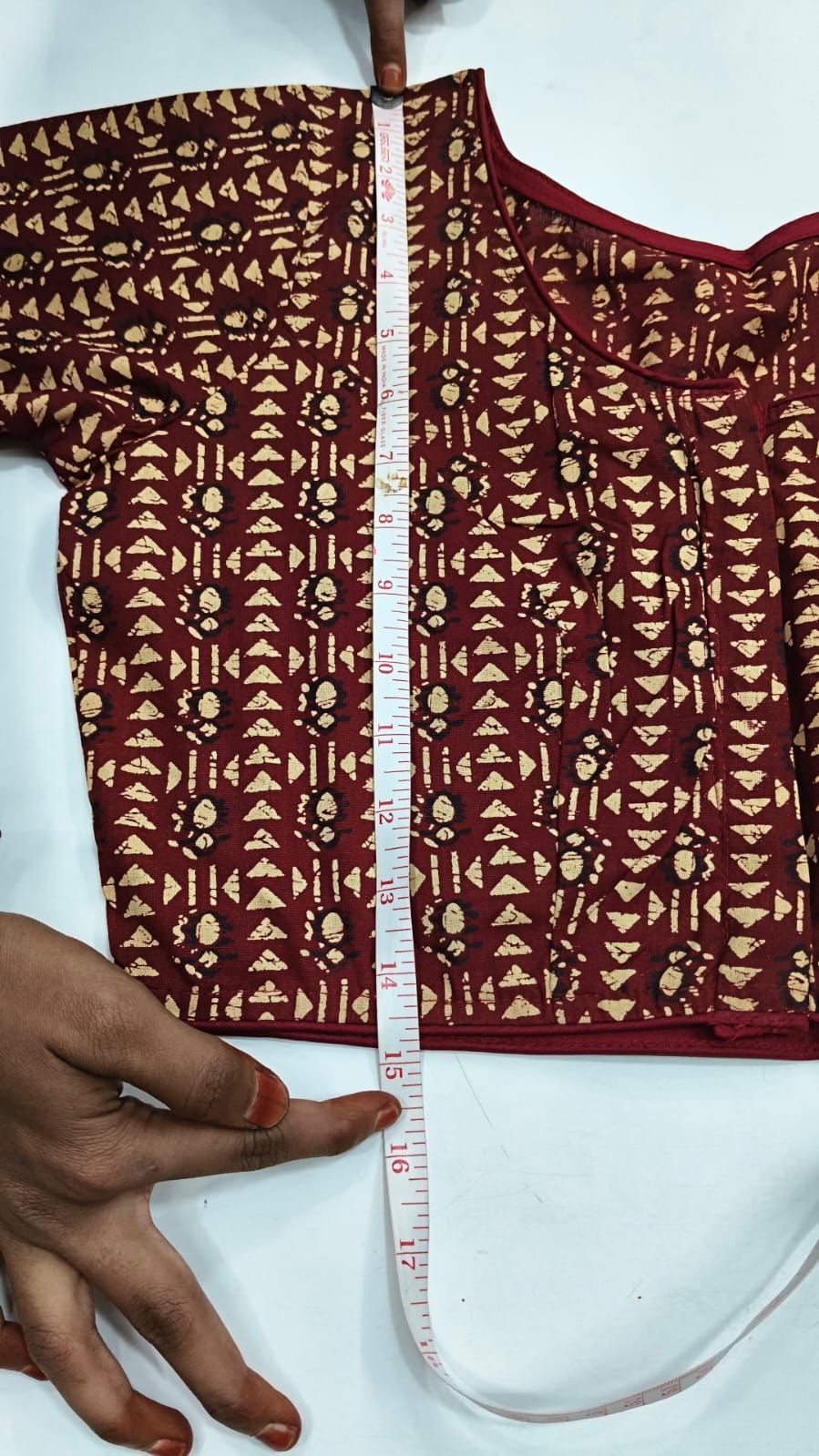 Block print blouse