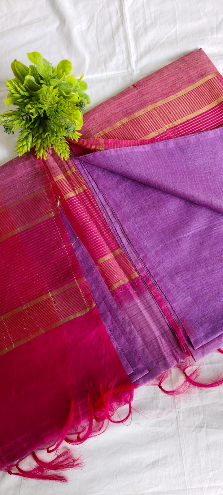 Semi tussar saree