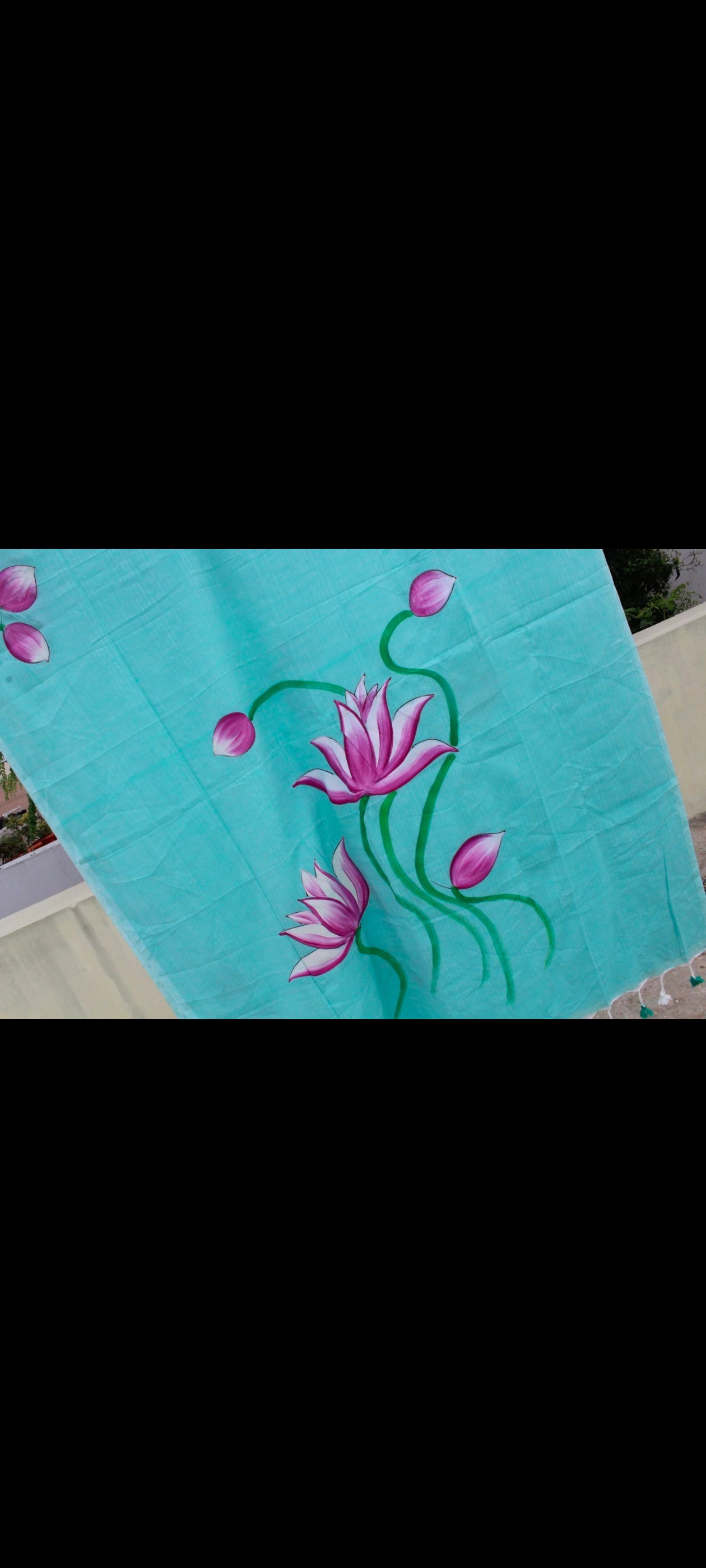 Lotus Painted Khadhi