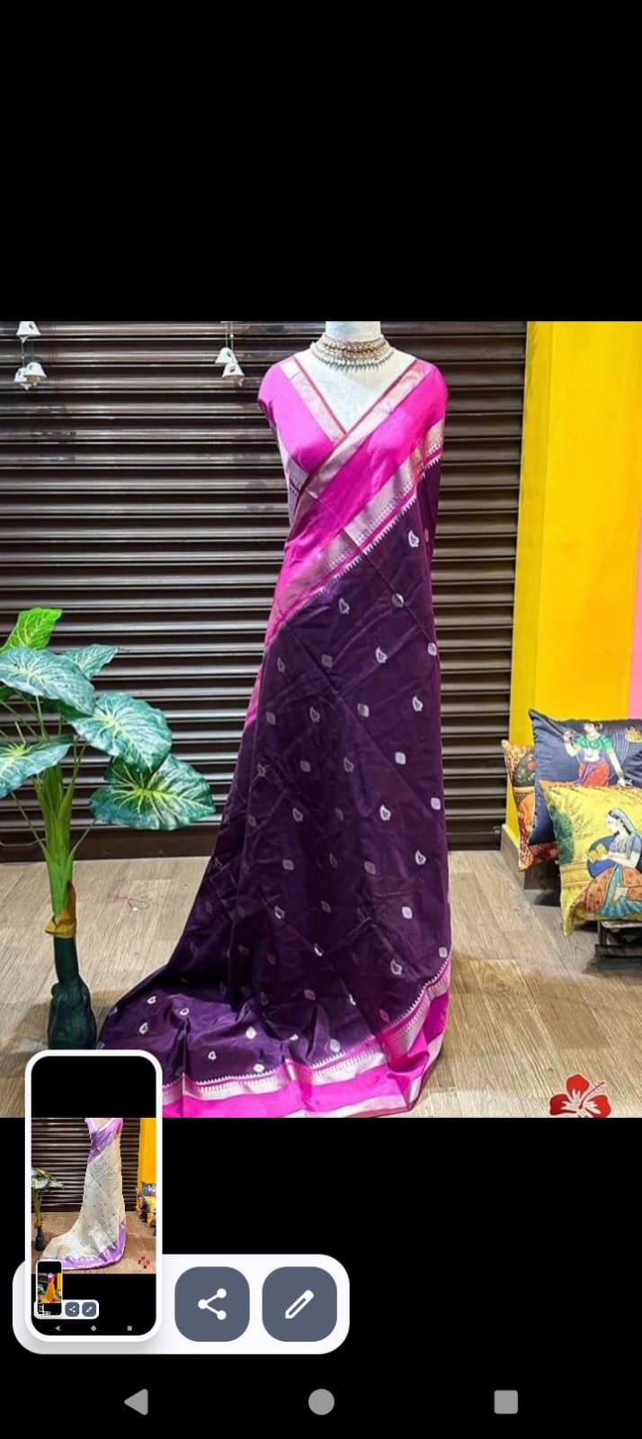 Warm silk saree