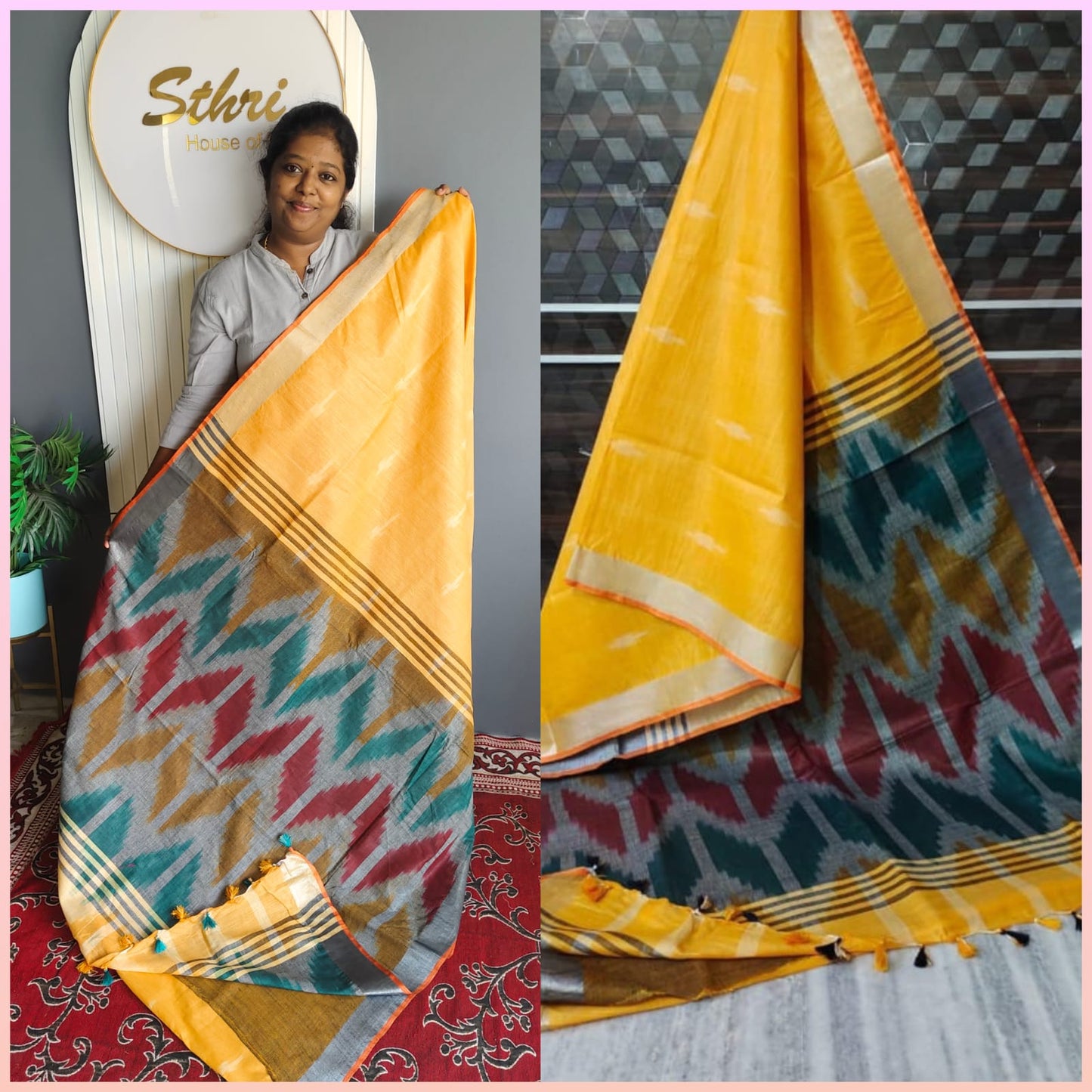 Sthri - Ikkat Linen Cotton