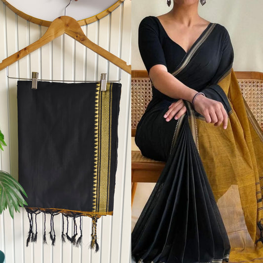 Small border khadhi saree