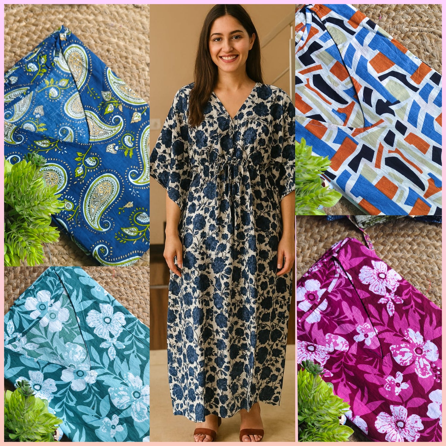 Kaftan-Stylish Night Wear | Sthri Cotton