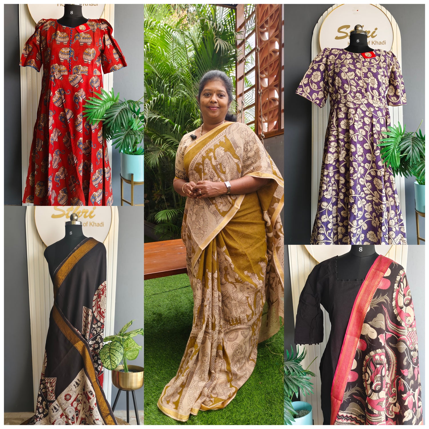 Kalamkari Exclusivels| Sthri Cotton