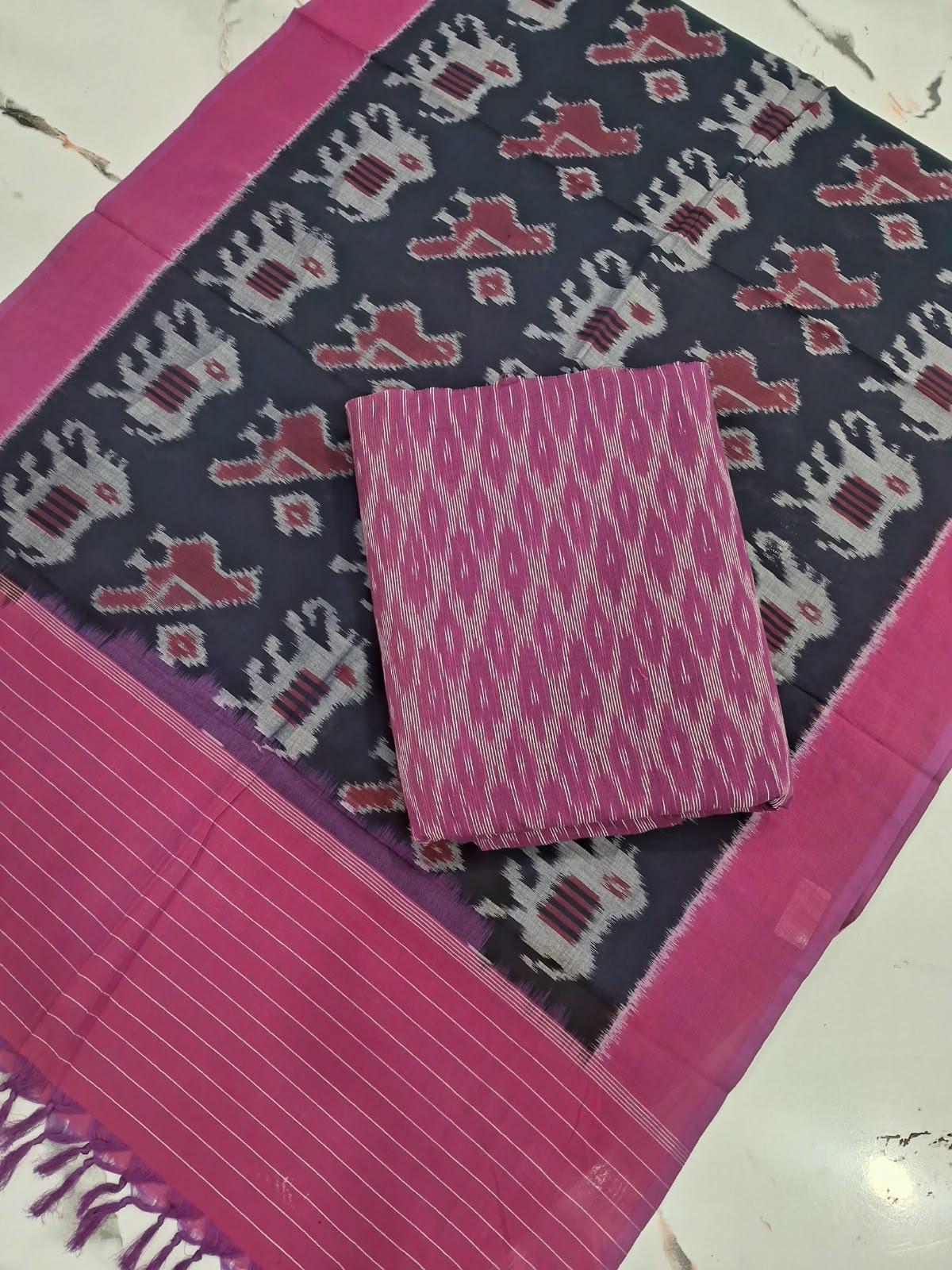 (Aa) IKKAT SALWAR MATERIAL