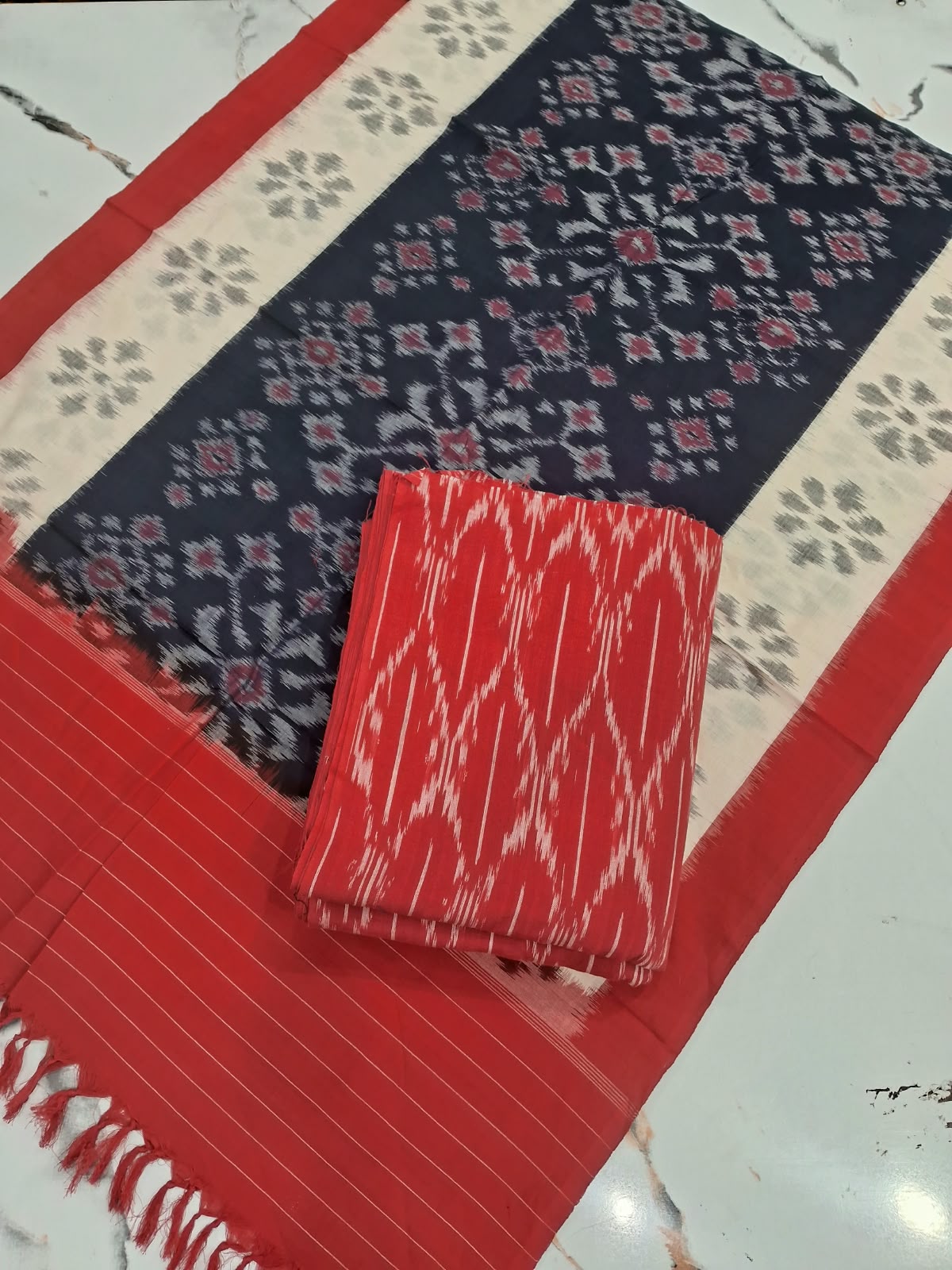 (Aa) IKKAT SALWAR MATERIAL