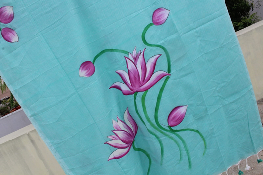 Lotus Painted Khadhi