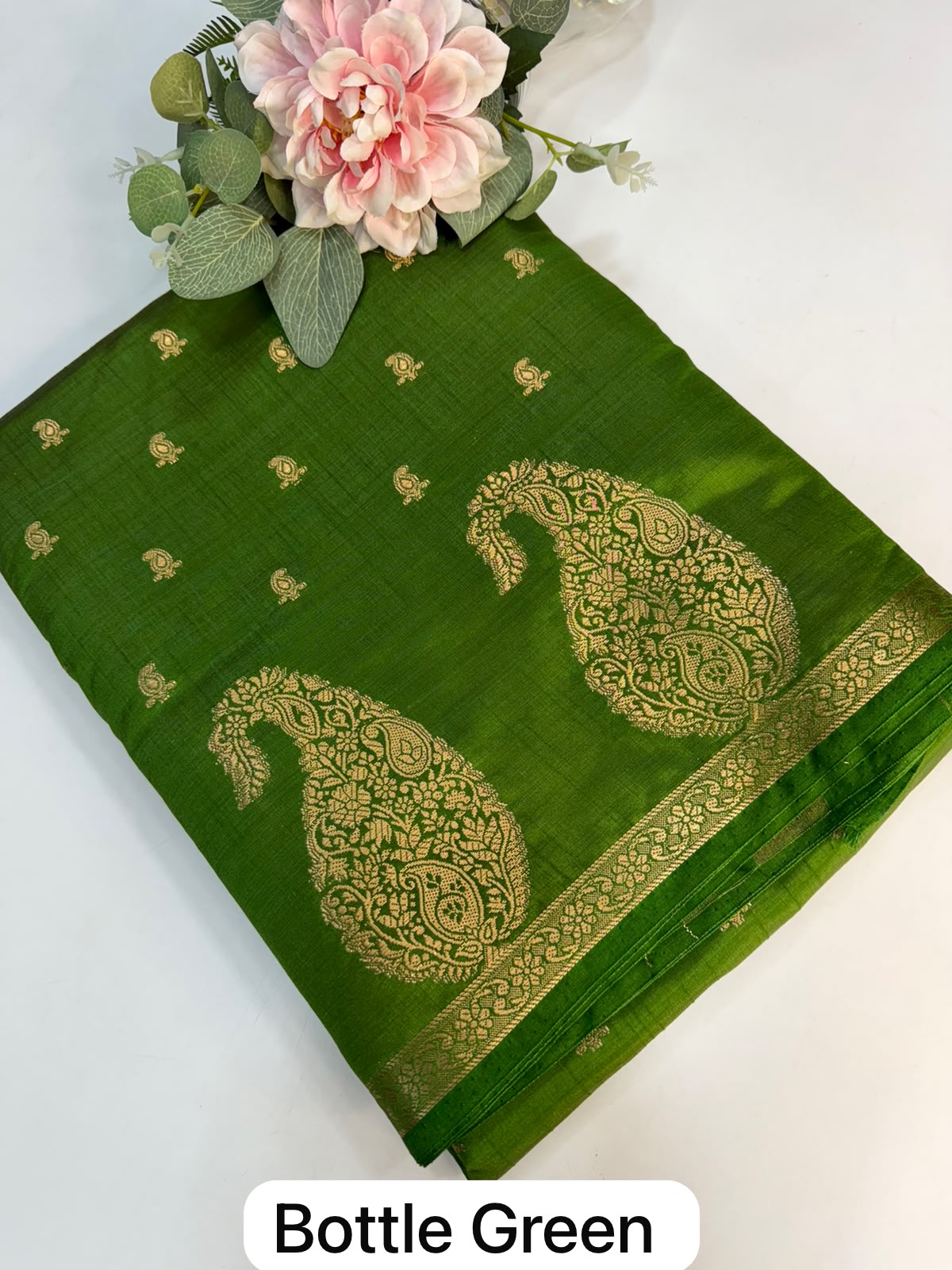 Mango silk saree