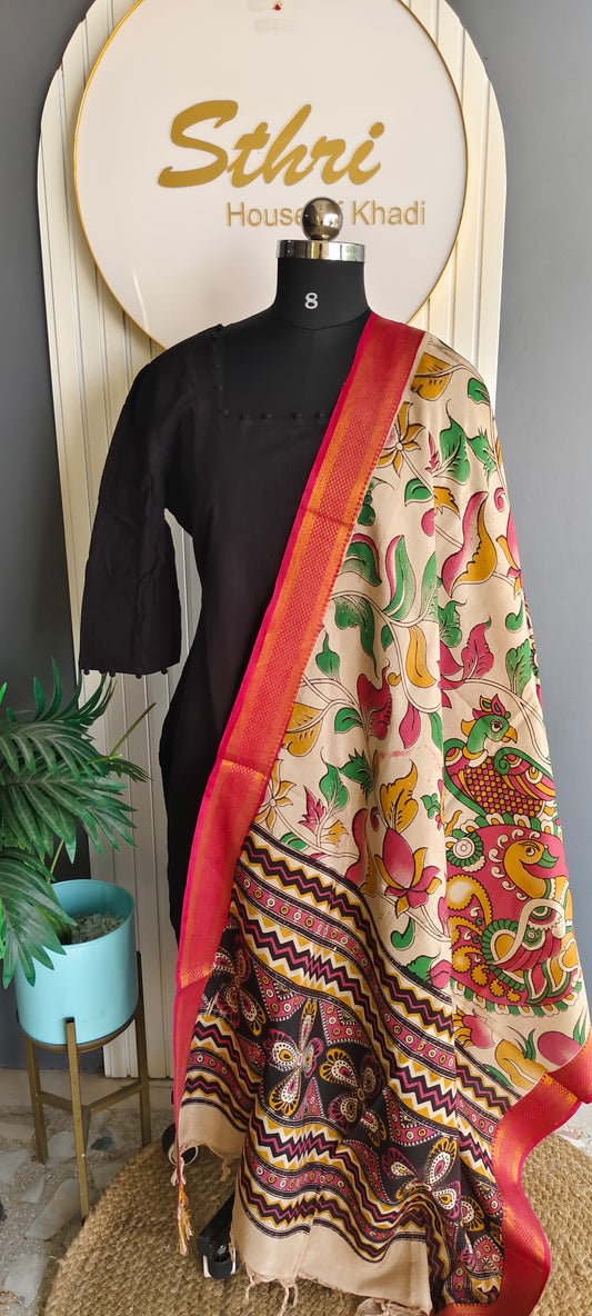 Kalamkari Silk Duppata