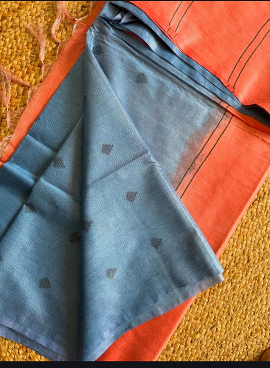 Semi tussar saree
