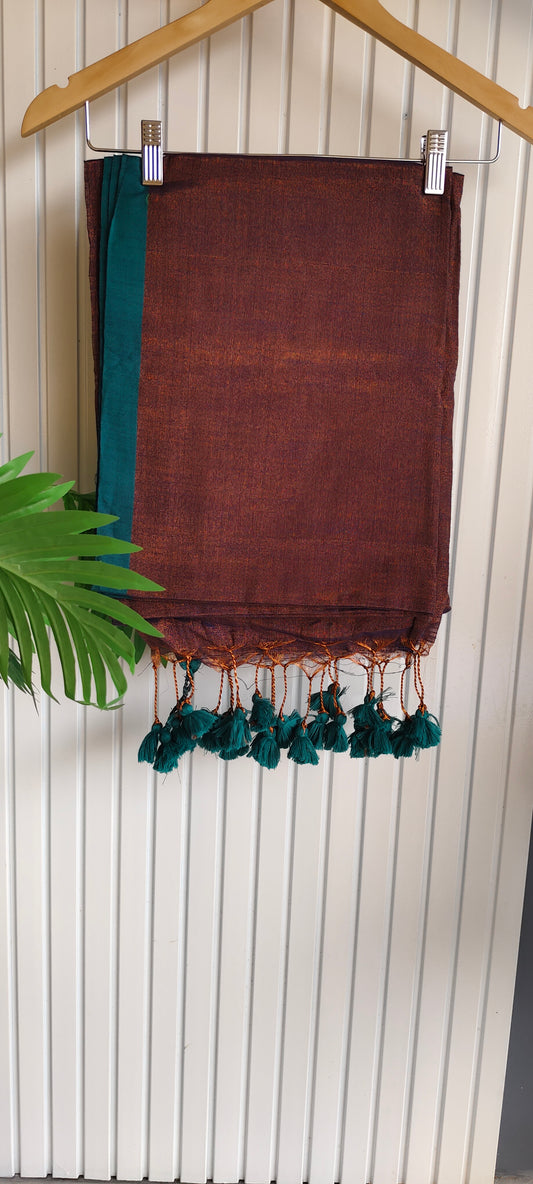 Handloom tissue silk