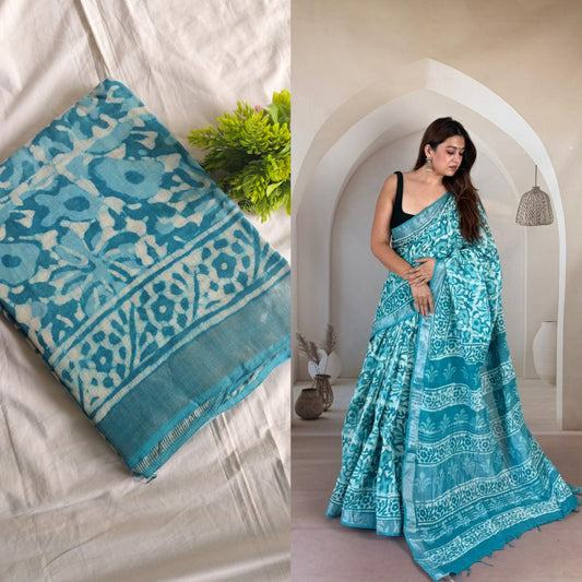 Block print linen