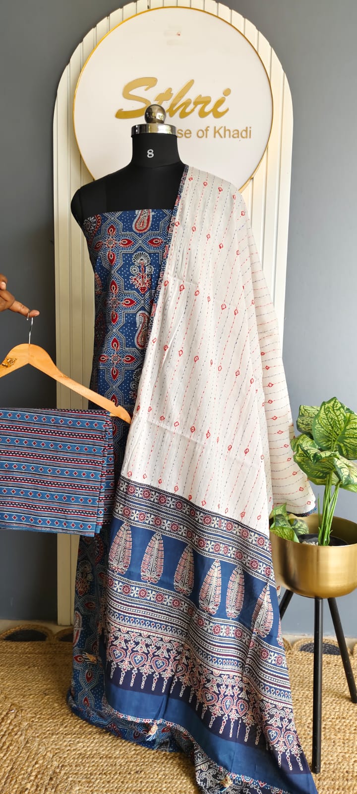 Designer salwar material (Ajrak spl )