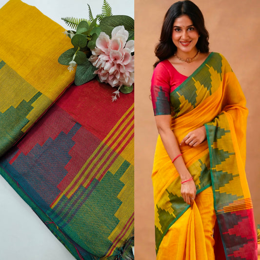 Handloom tissue silk