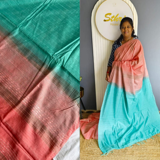 Semi tussar saree