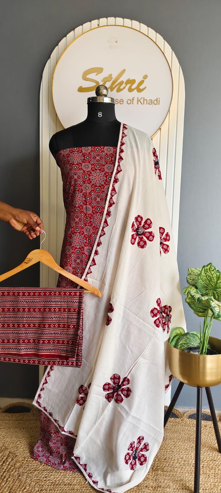 Designer salwar material (Ajrak spl )