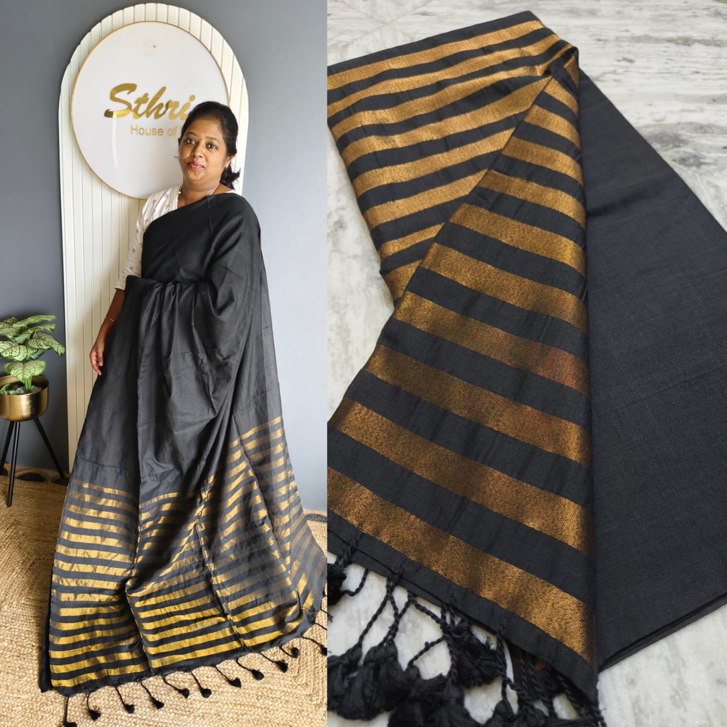Zari pallu