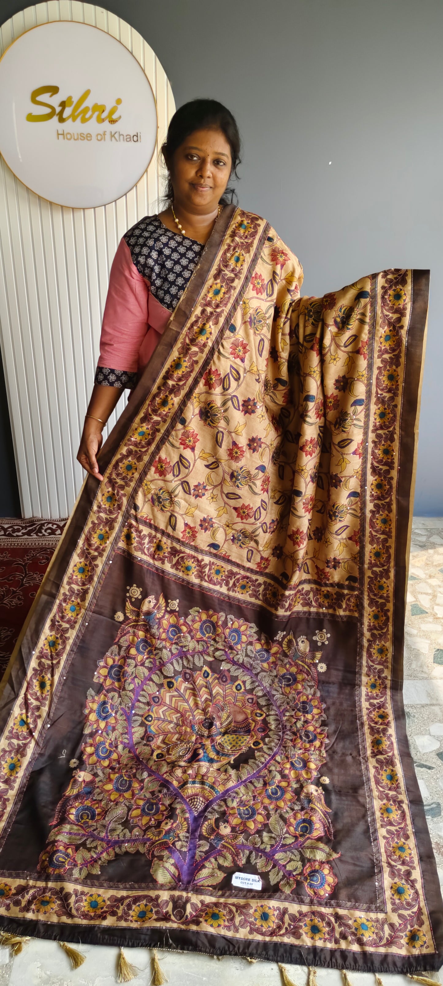 Kantha Stich saree