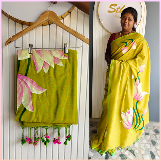 Lotus Painted Khadhi