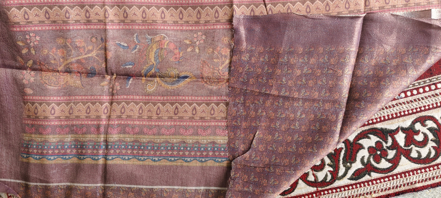 Semi tussar saree