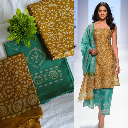 Designer salwar material  - Batik silk