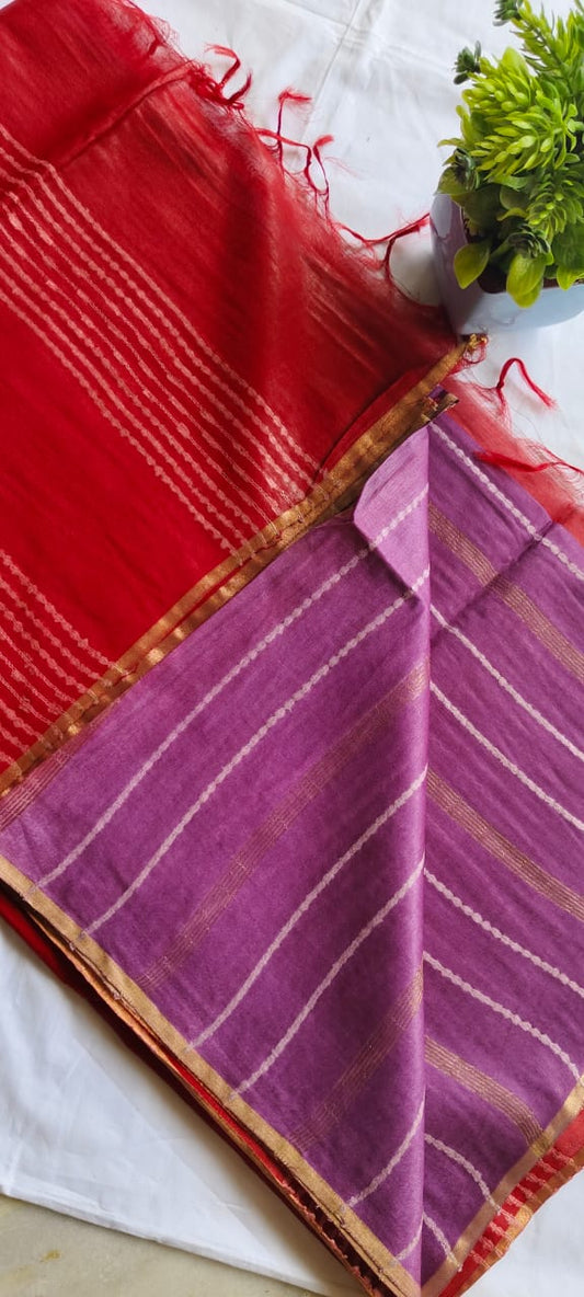 Semi tussar saree