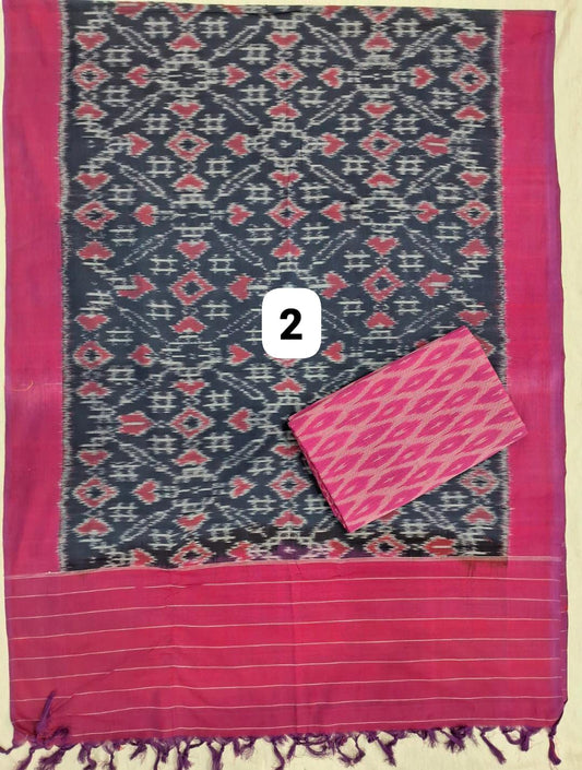 Sthri_ Ikkat Weave Material